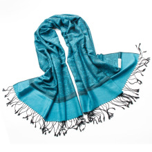 Стильный весенний шарф Жаккард Пейсли Печатный шарф Негабаритные платки эльфийского пашмины